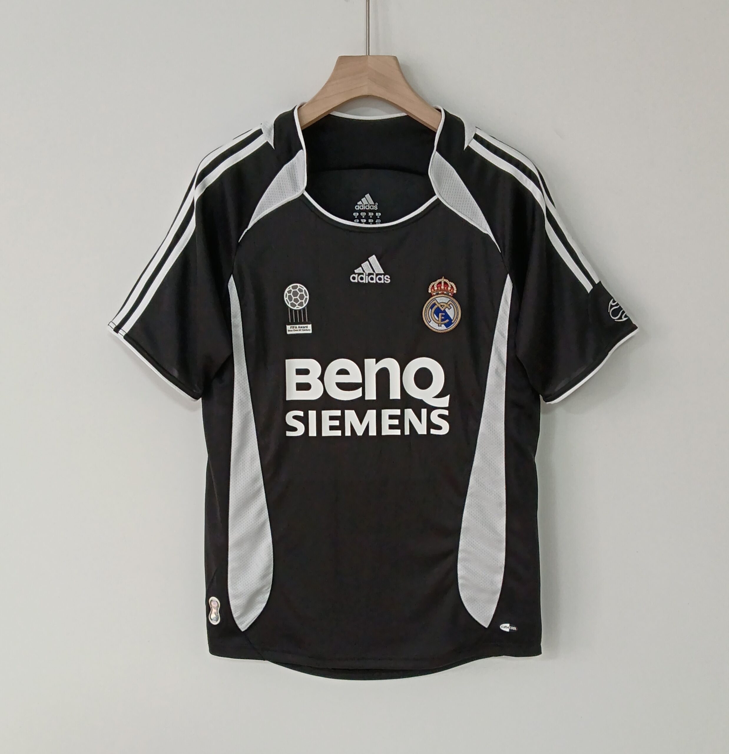 0607 Black Real Madrid Away Short-sleeved T-shirt