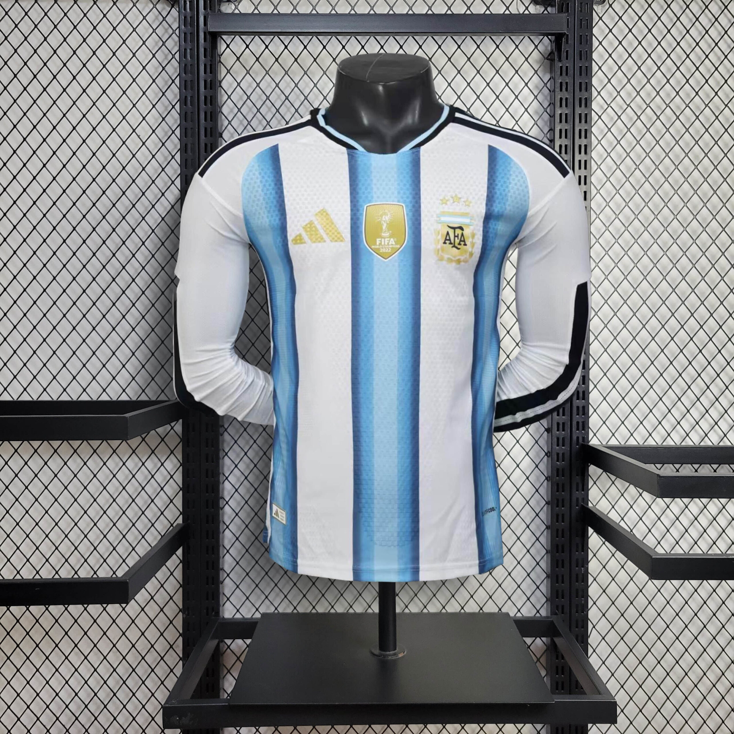 Mens Argentina 2026 World Cup Home Long Sleeve Jersey Player Version
