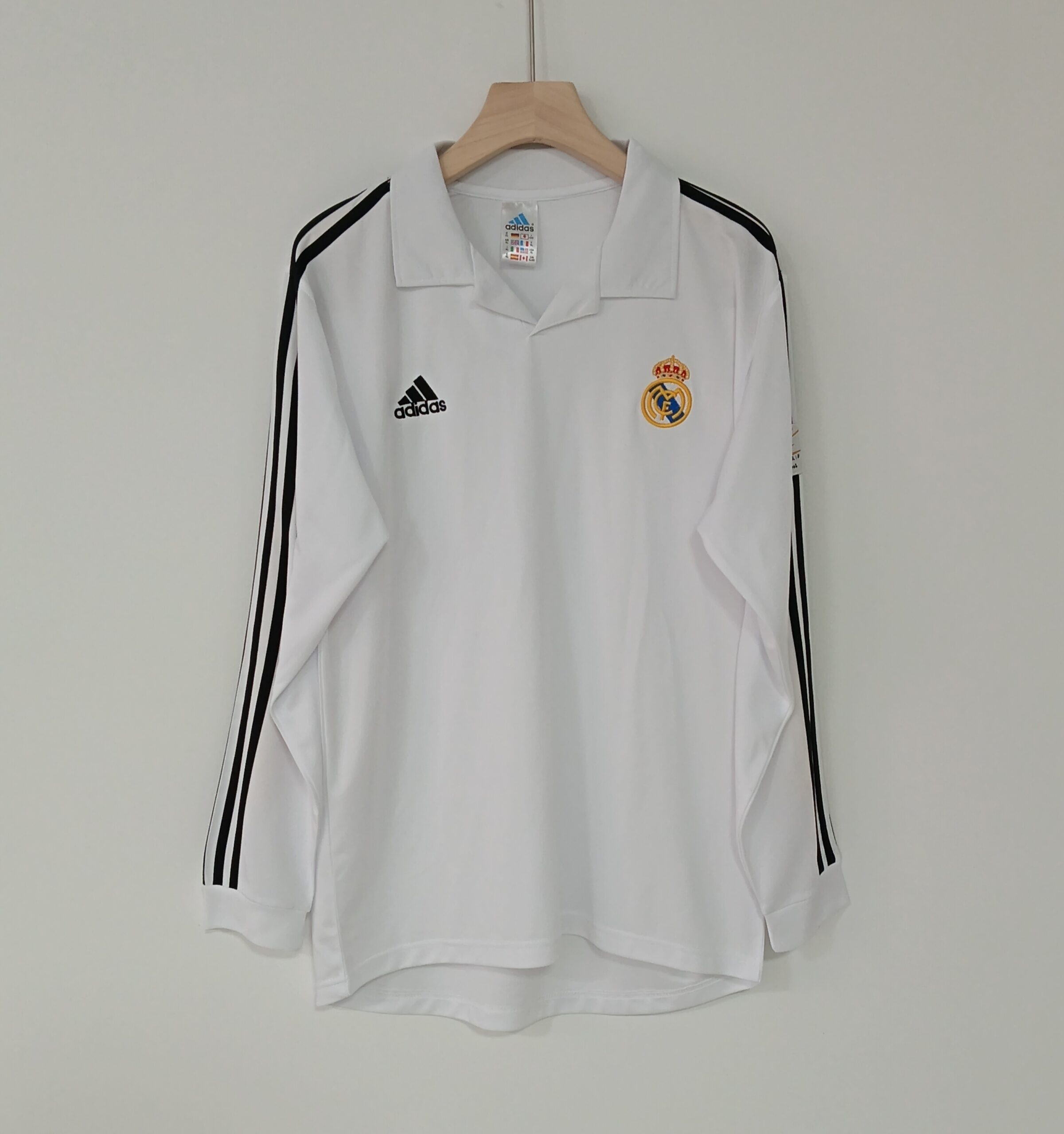 2002-2003 Real Madrid Home Stadium Long Sleeves