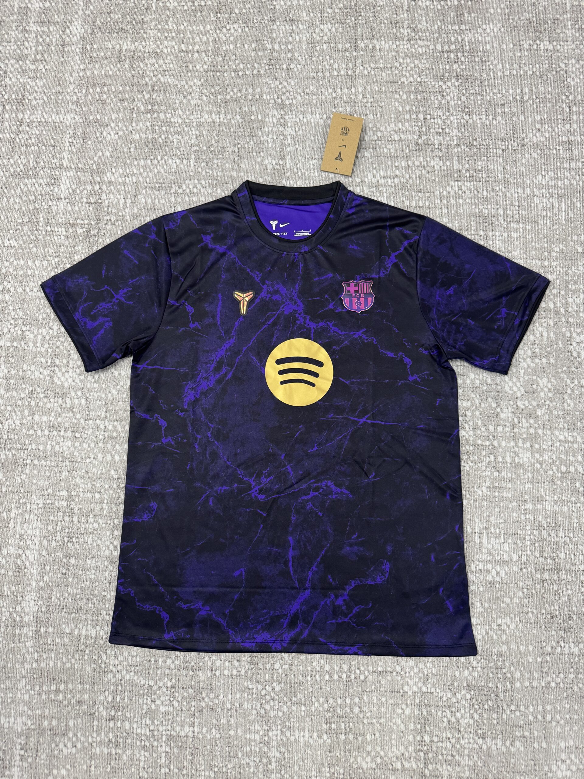26-27 Barcelona Training Jersey, Black and Purple
