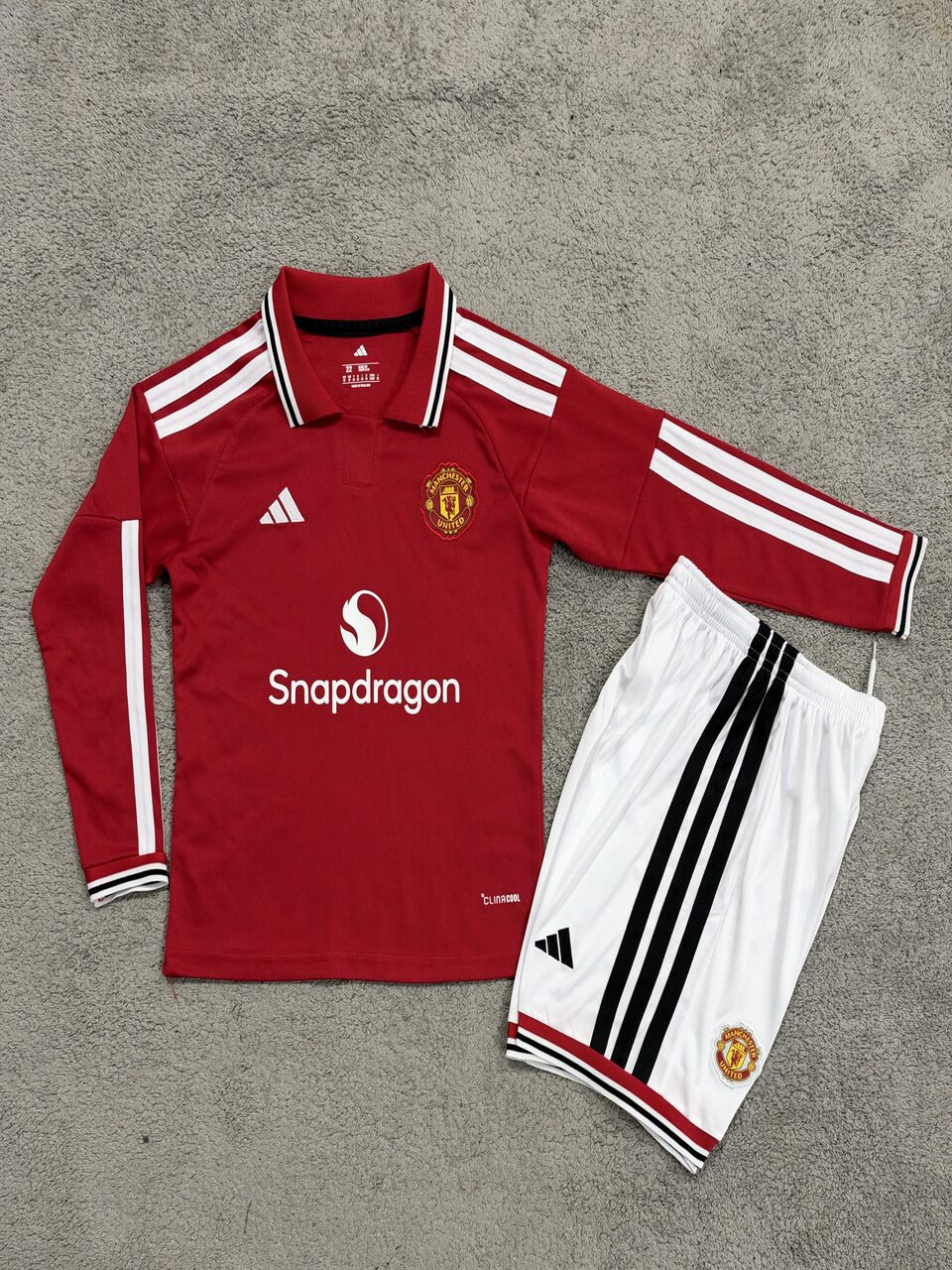 2627 Manchester United Home Long-Sleeve Kids' Jersey