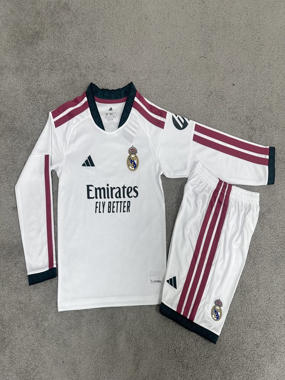 2627 Real Madrid Home Long-Sleeve Kids' Jersey