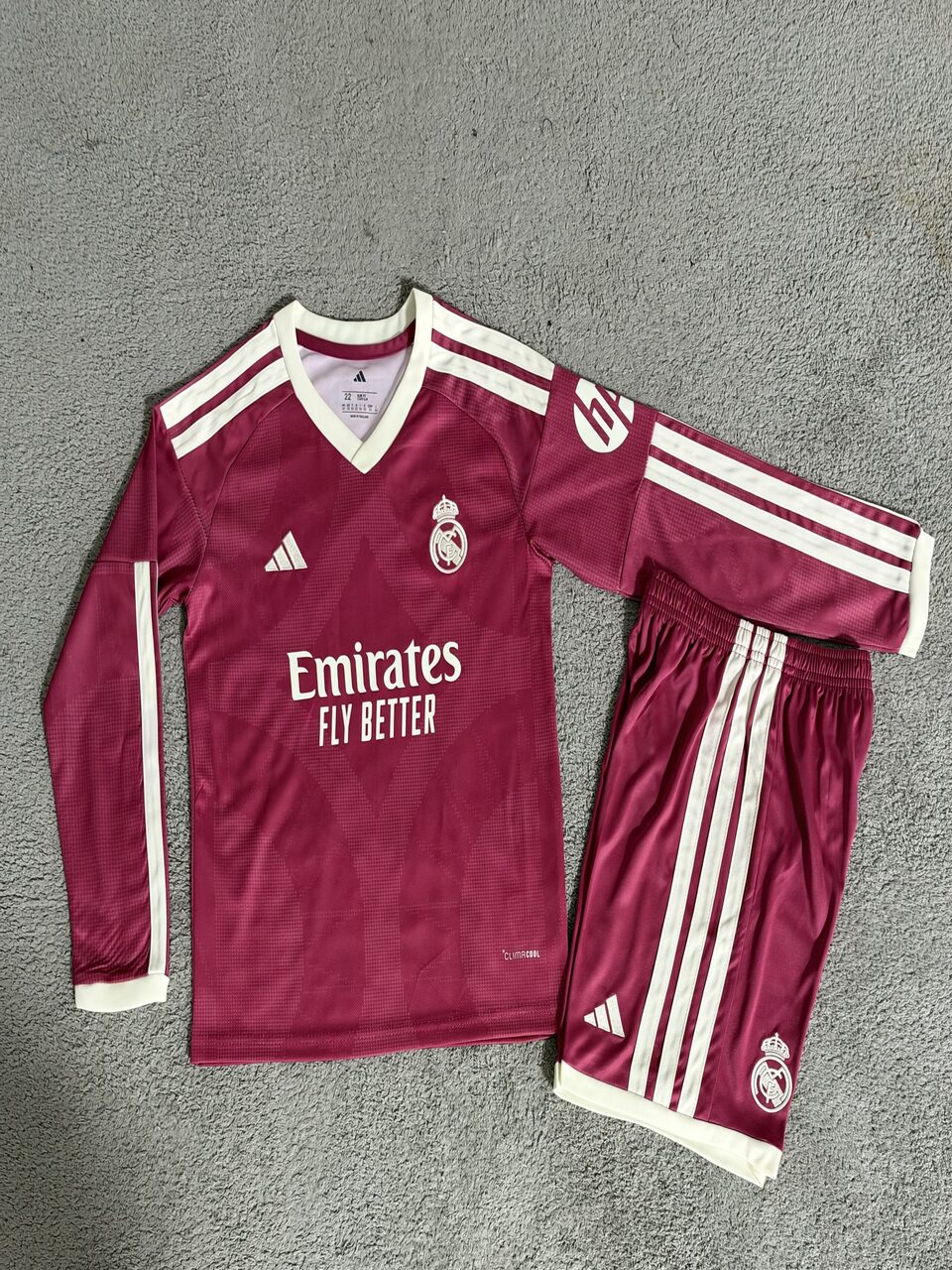 2627 Real Madrid Third Away Long-Sleeve Kids' Jersey