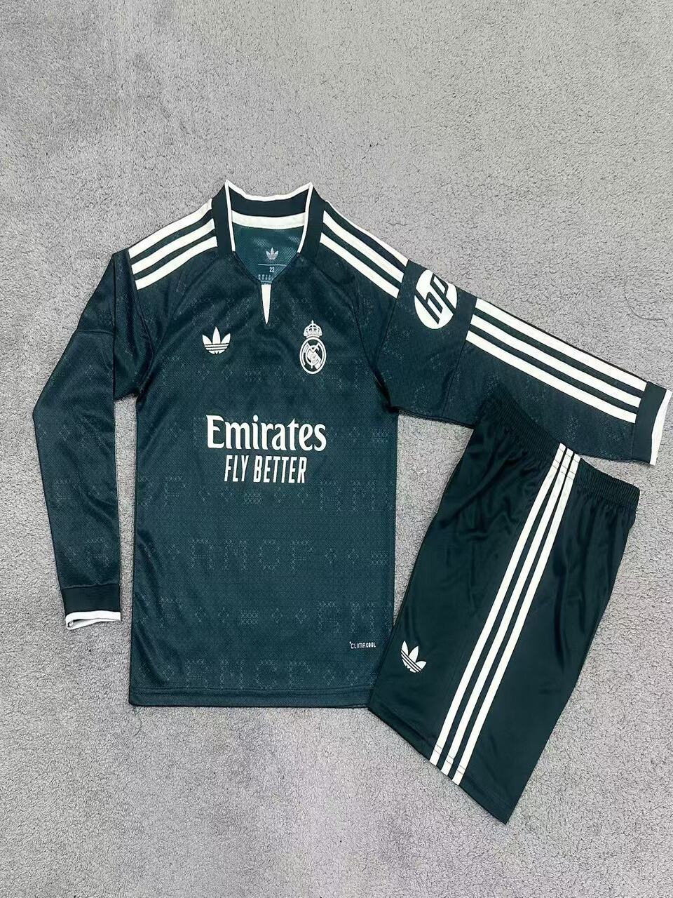 2627 Real Madrid Long-Sleeve Kids' Away Jersey